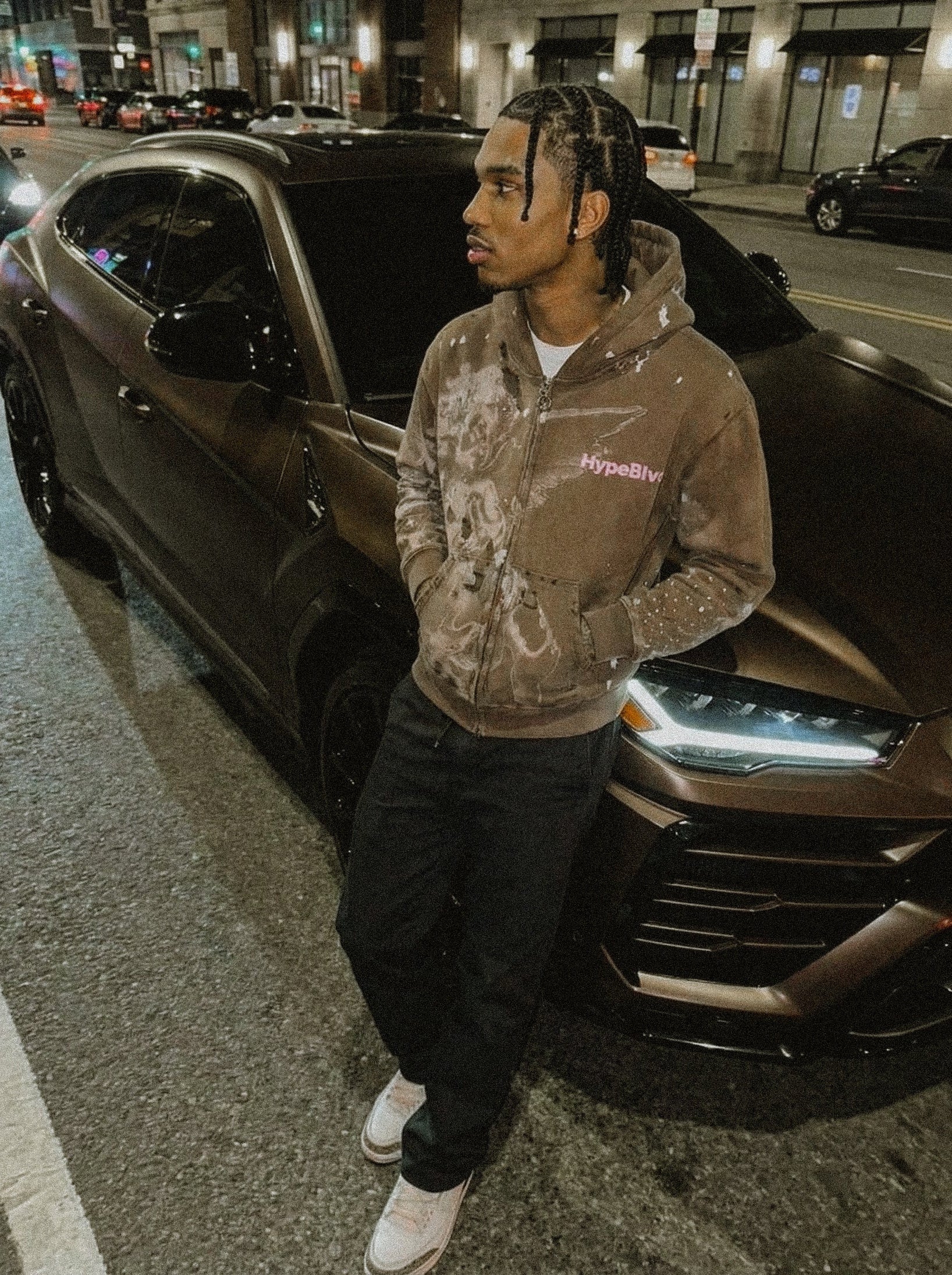 "CELESTIA BROWN" ZIP UP